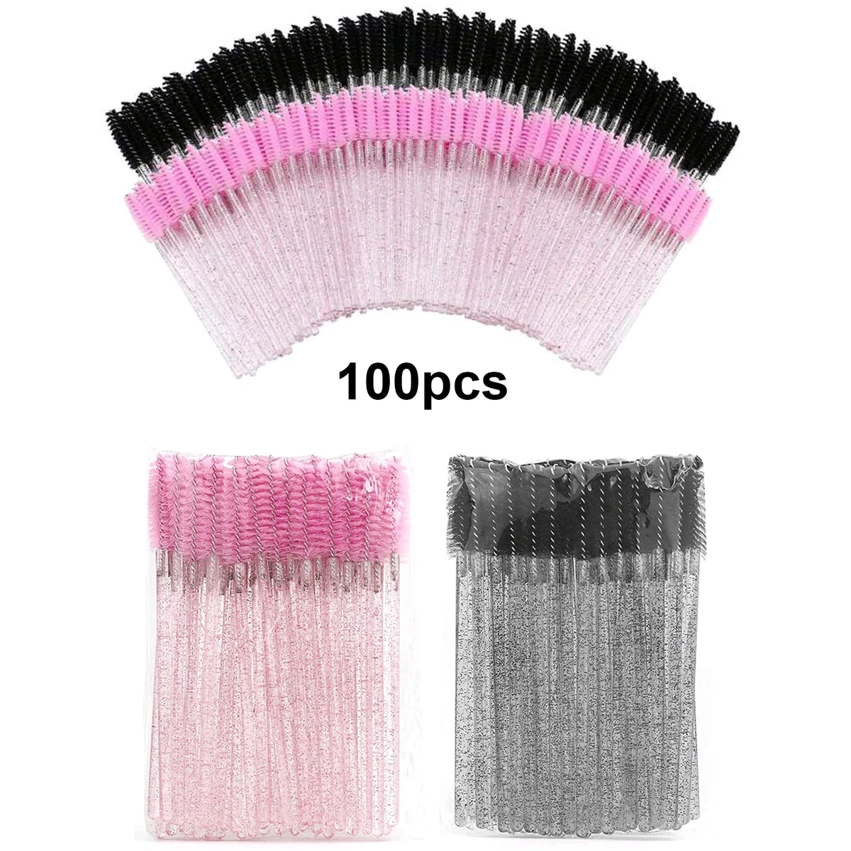 Eyelash Extension For Beginners - 100 szt. Szczoteczek do rzęs do