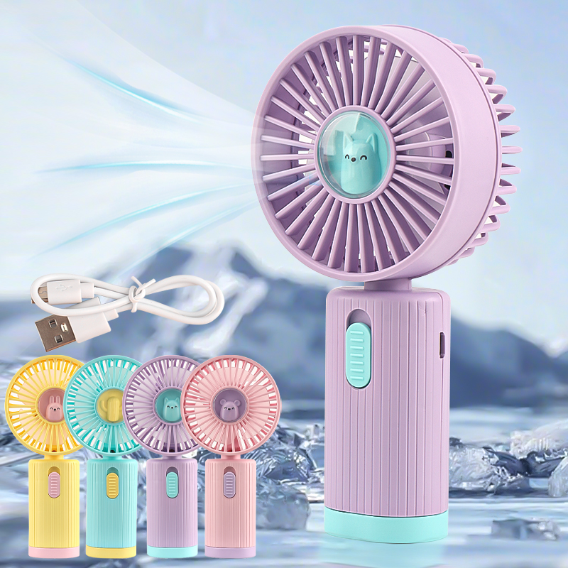 Eyelash Extension Adhesive - Uroczy Mini Przenośny Wiatraczek USB z