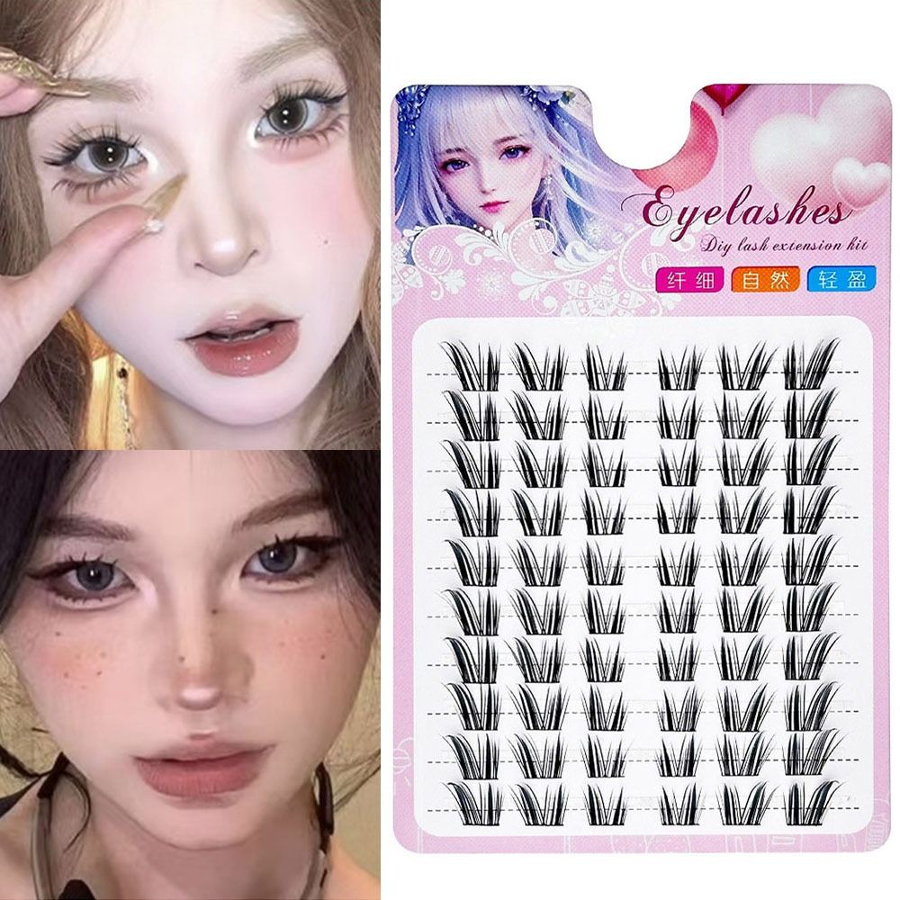 Eyelash Extension Wet Look - Wielorazowe kępki rzęs typu kocie oko,