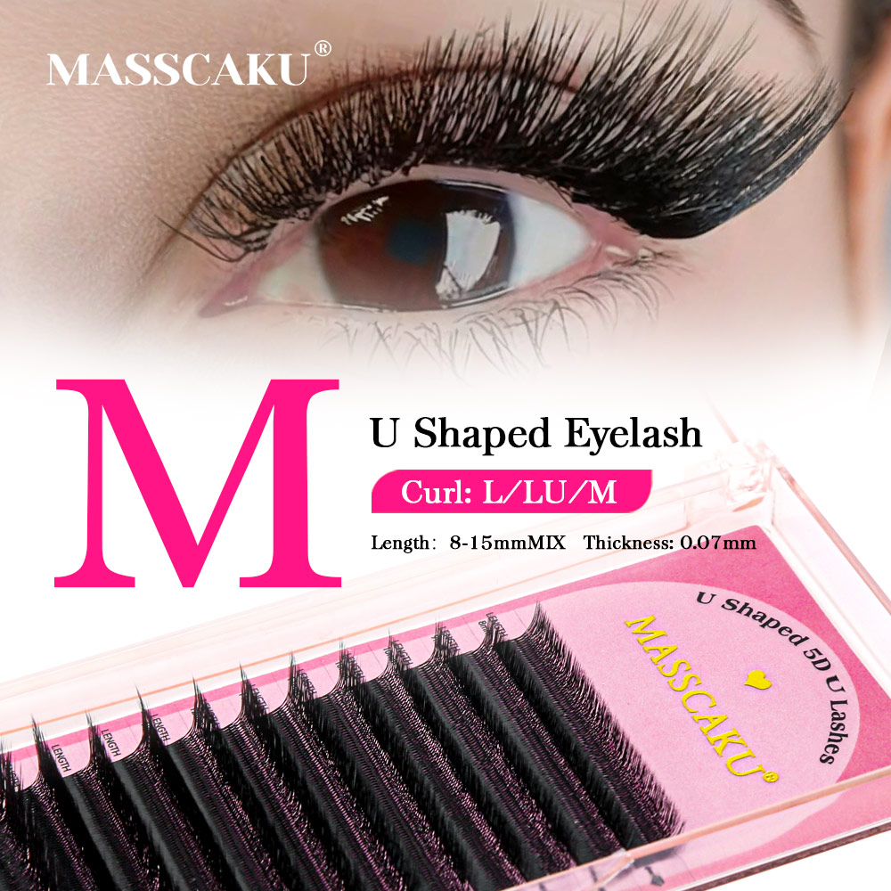 Eyelash Extension Hybrid - MASSCAKU 3D 4D 5D L/LU/M Rzęsy