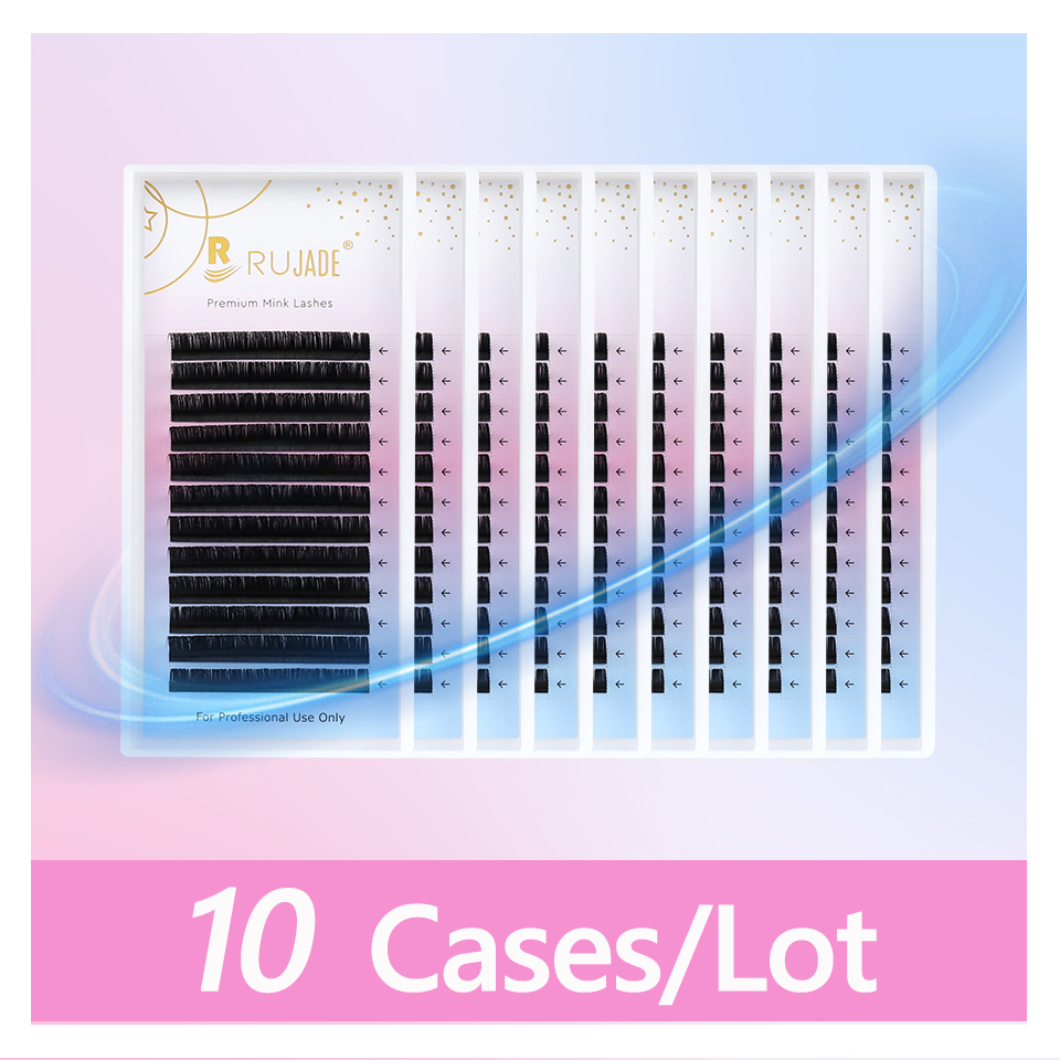 Eyelash Extensions Classic - 10 tac Miękki matowy czarny kaszmir