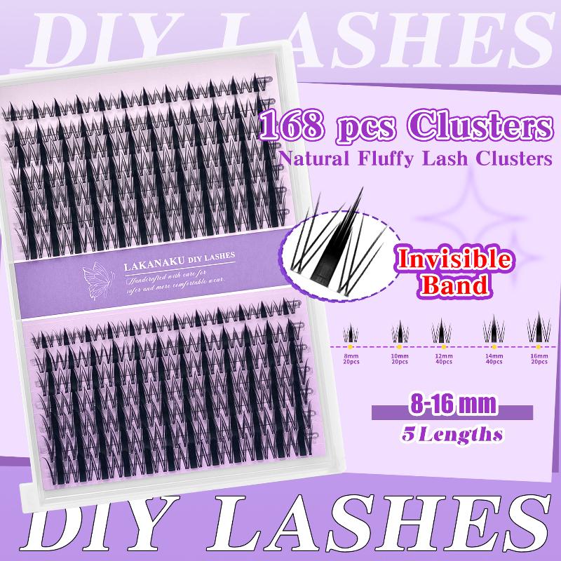 Eyelash Extension For Beginners - Naturalne rzęsy w kępkach, pojedyncze, puszyste,