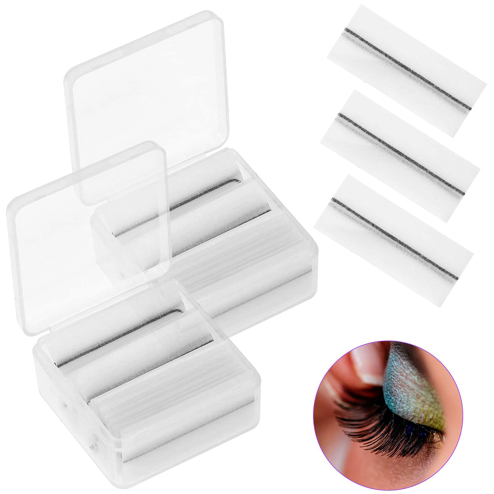 80 szt. Pasków samoprzylepnych – Eyelash Extension Adhesive recenzja i cena