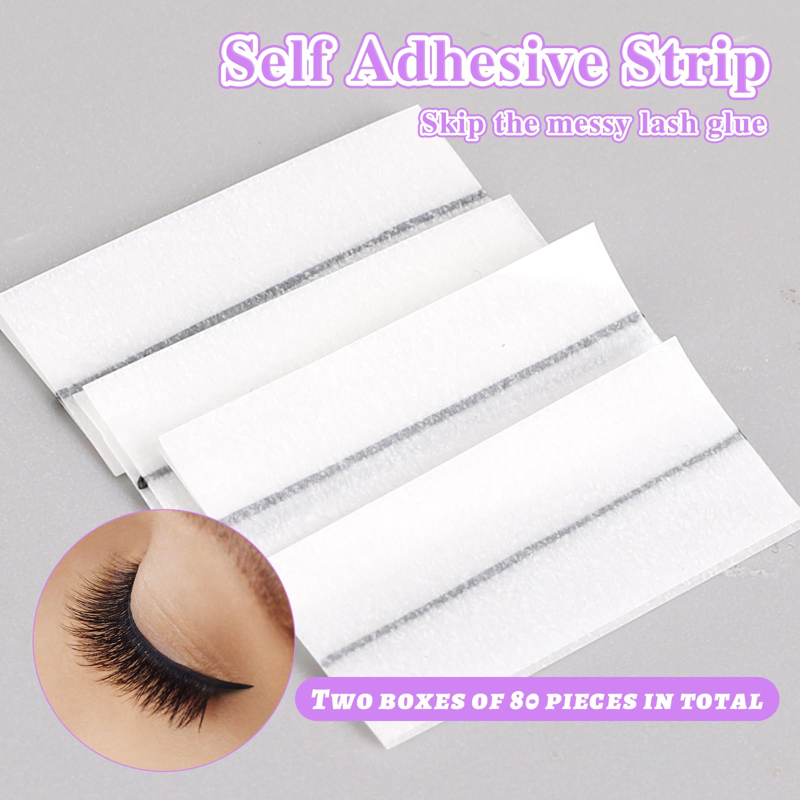 80 szt. Pasków samoprzylepnych – Eyelash Extension Adhesive recenzja i cena