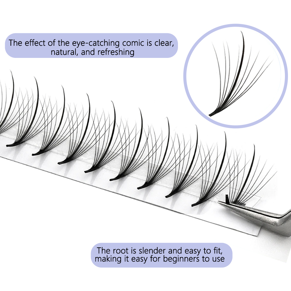 3D, 5D, 7D, 9D, Wispy, готовые – Eyelash Extension Hybrid recenzja i cena