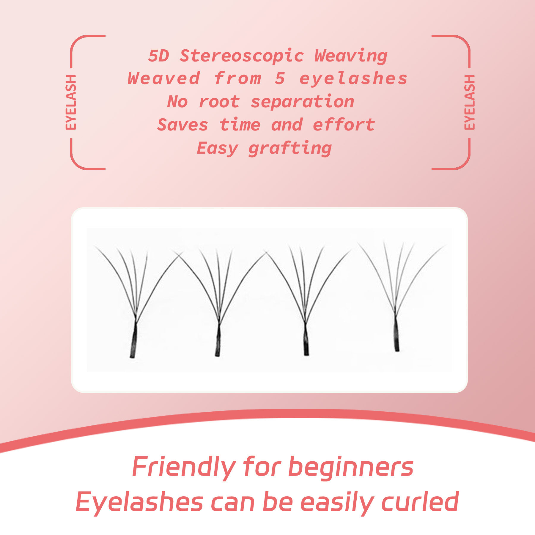 Profesjonalne rzęsy 5D Hybrid  – Eyelash Extension Hybrid recenzja i cena