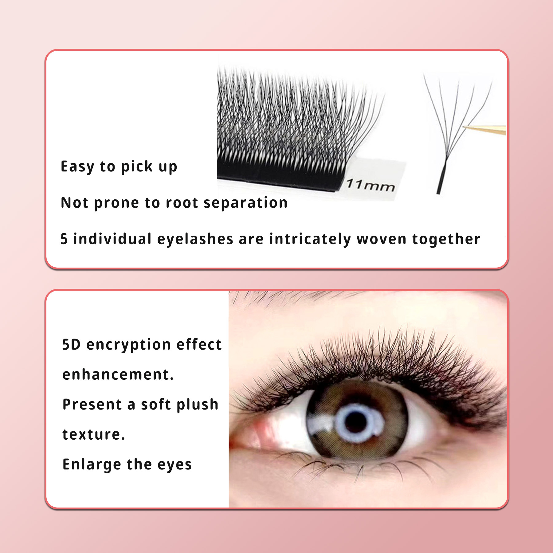 Profesjonalne rzęsy 5D Hybrid  – Eyelash Extension Hybrid recenzja i cena