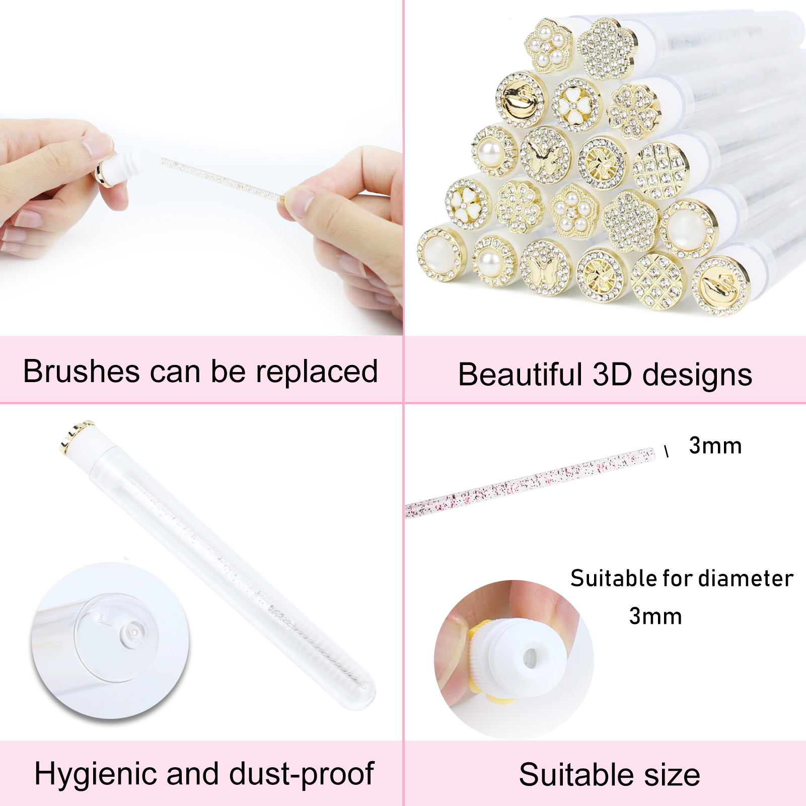 Tubki na szczoteczki do tuszu  – Eyelash Extension For Beginners recenzja i cena