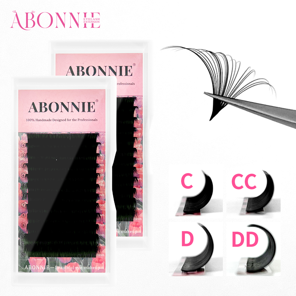 ABONNIE Matte Black Easy Fan L – Eyelash Extension Hybrid recenzja i cena
