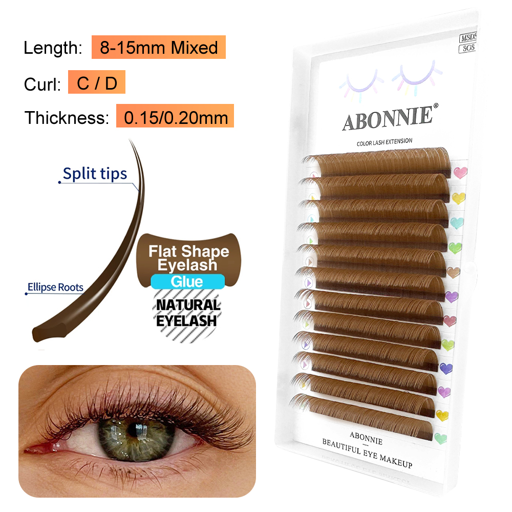 ABONNIE Brązowe Elipsy Płaskie – Eyelash Extension Supernatural recenzja i cena